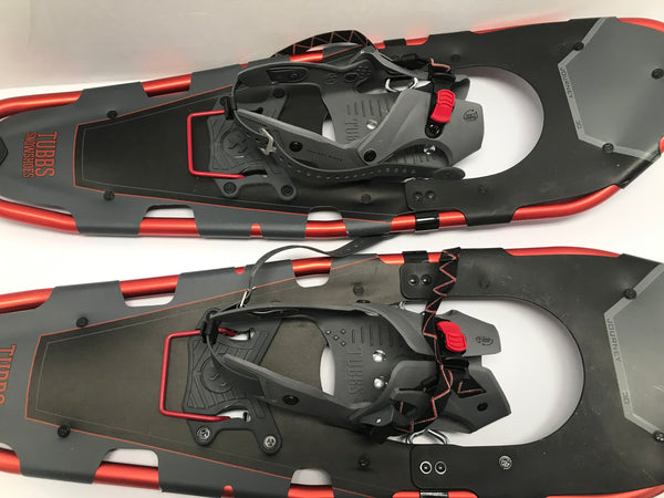 Snowshoes Men's Size 30 Shoe Size 8-13 Weight 170-250 lb  Tubbs Journey Black Copper Red As New