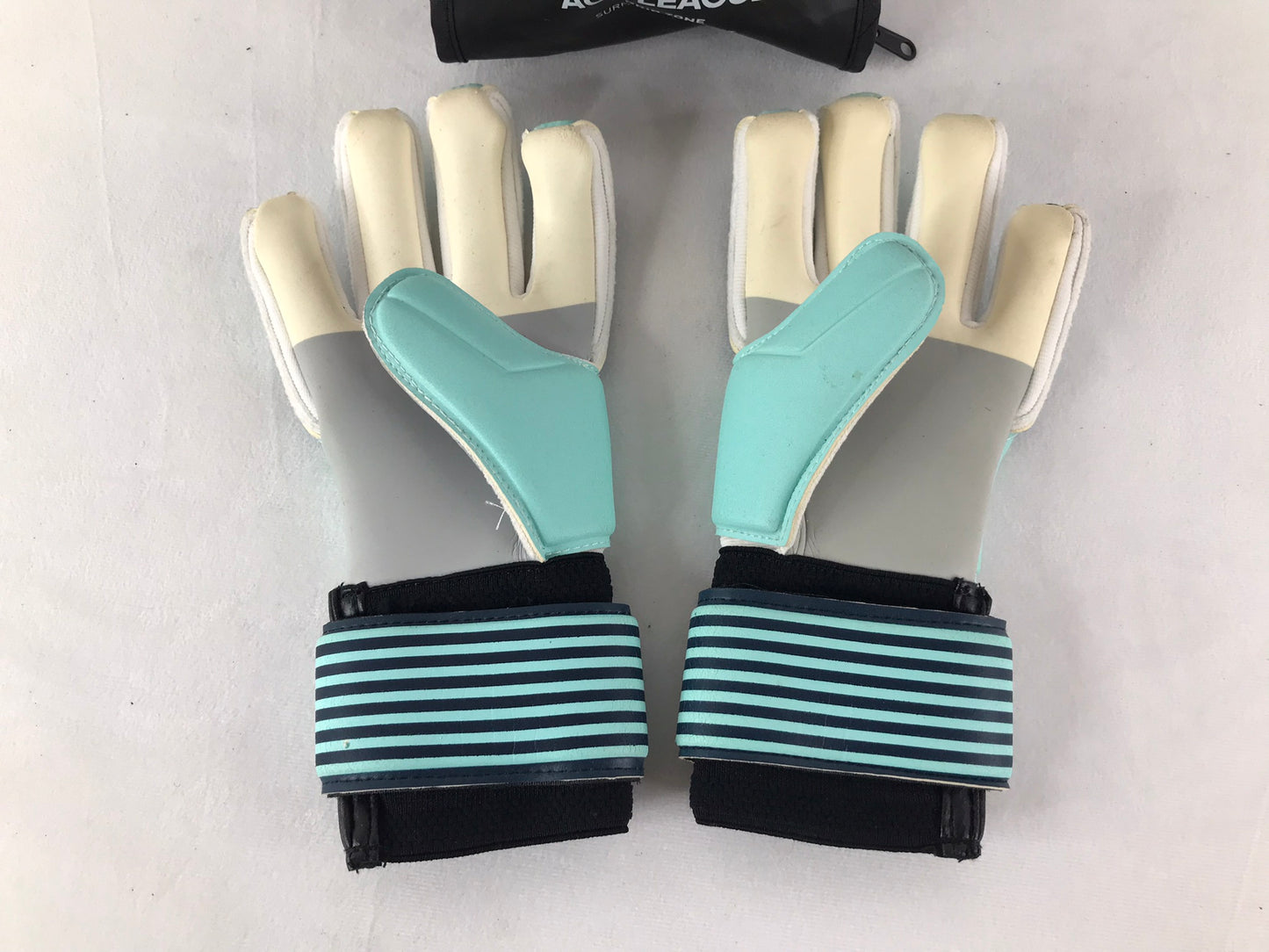 Soccer Goalie Gloves Child Size 5 Age 8-9 Adidas Ace Zone Pro Soccer Teal White New In Bag