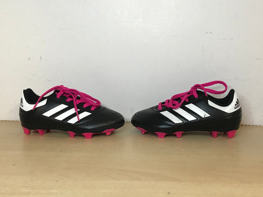 Soccer Shoes Cleats Child Size 10.5 Adidas Black White Fushia New Demo Model