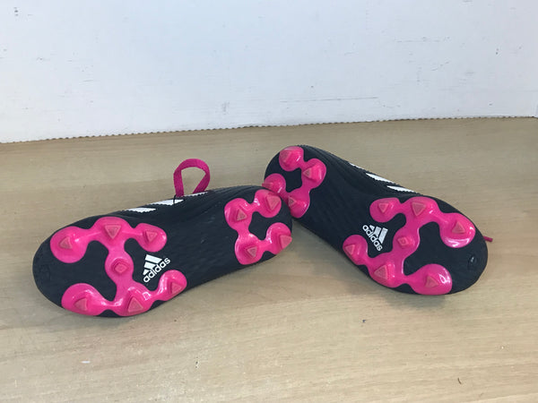 Soccer Shoes Cleats Child Size 10.5 Adidas Black White Fushia New Demo Model