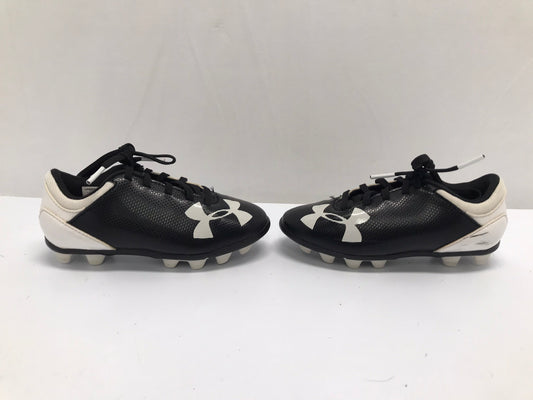 Soccer Shoes Cleats Child Size 10 Toddler Under Armour Black White Excellent