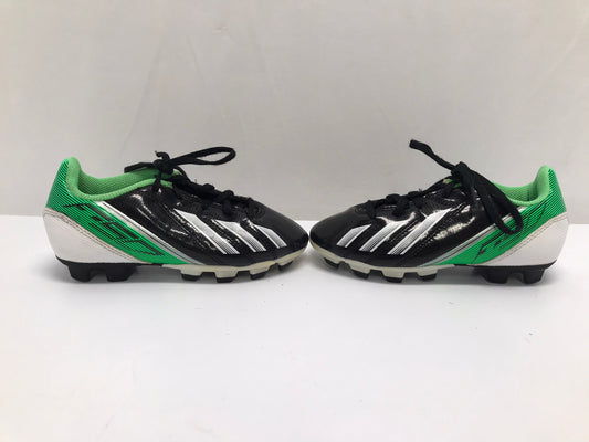 Soccer Shoes Cleats Child Size 12 Adidas Black Green Excellent