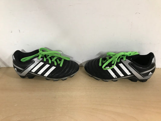 Soccer Shoes Cleats Child Size 12 Adidas Black Grey Lime Excellent