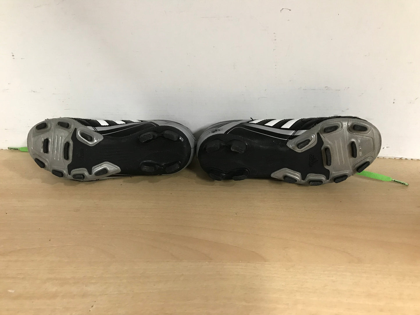 Soccer Shoes Cleats Child Size 12 Adidas Black Grey Lime Excellent