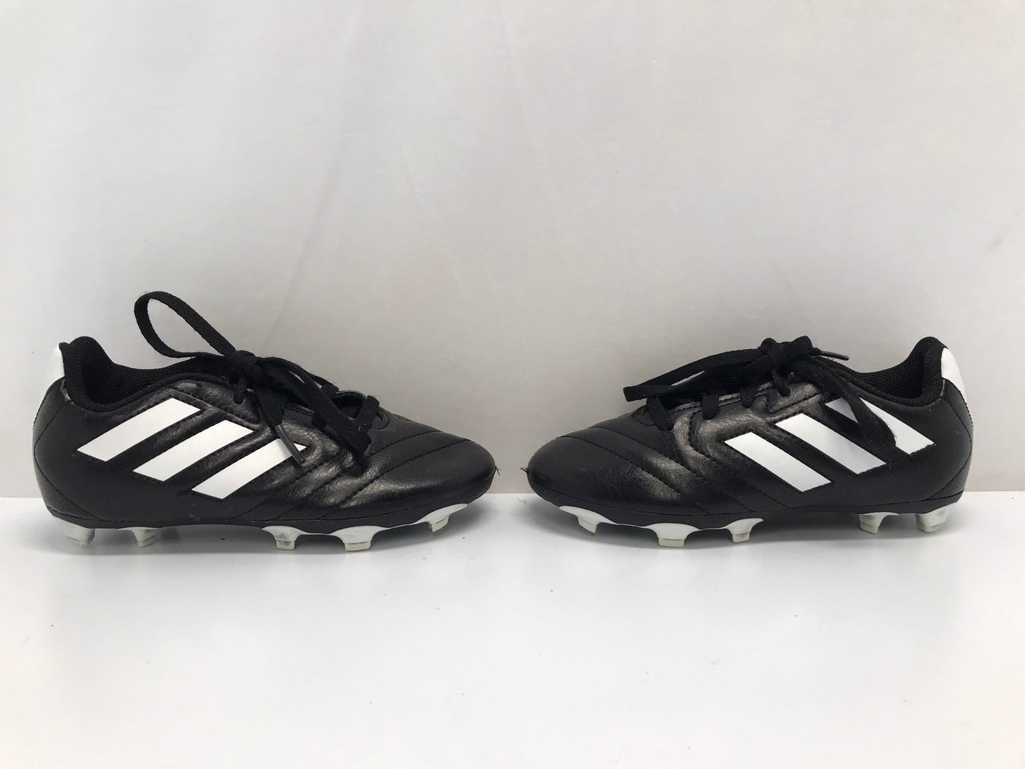 Soccer Shoes Cleats Child Size 12 Adidas Black White Excellent