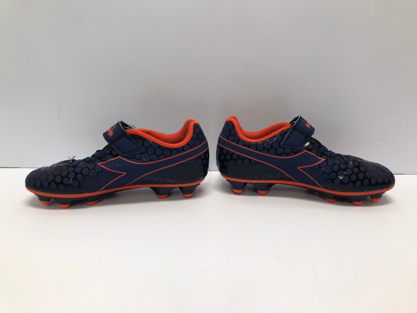 Soccer Shoes Cleats Child Size 12 Diadora Blue Orange