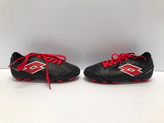 Soccer Shoes Cleats Child Size 12 Lotto Black Red New Demo Model