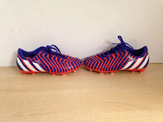 Soccer Shoes Cleats Child Size 13 Adidas Absolado Red Blue White As New