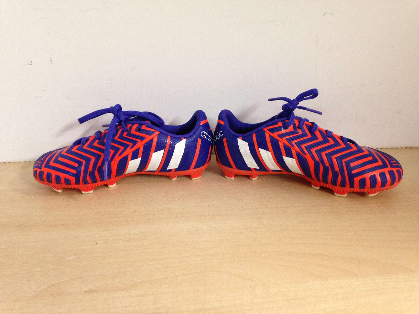 Soccer Shoes Cleats Child Size 13 Adidas Absolado Red Blue White As New
