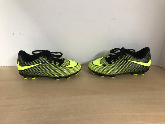 Soccer Shoes Cleats Child Size 13 Nike Black Lime Excellent
