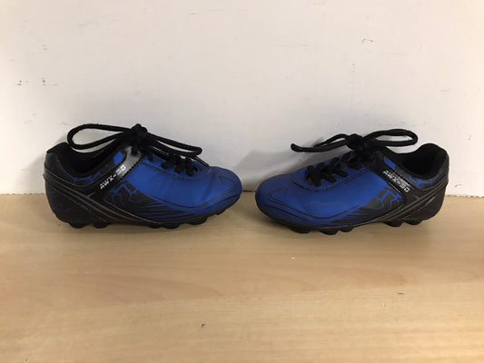 Soccer Shoes Cleats Child Size 11 Toddler Athletic Black Blue Excellent