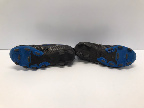 Soccer Shoes Cleats Child Size 1 Adidas Black Blue White