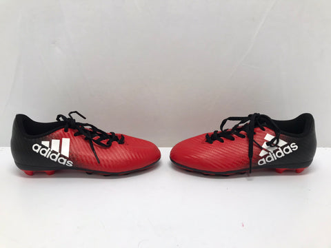 Soccer Shoes Cleats Child Size 1 Adidas X Black Red Excellent