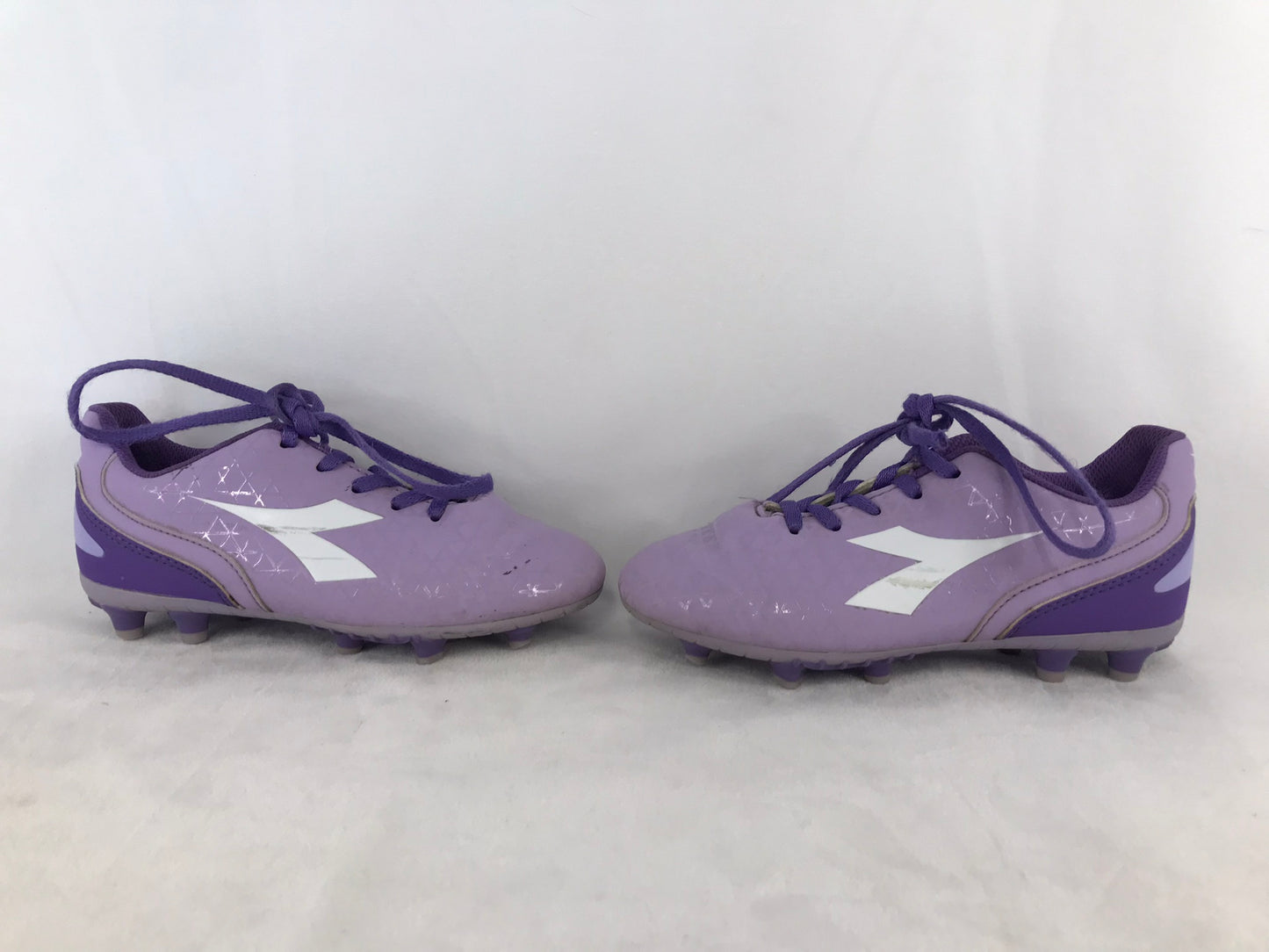 Soccer Shoes Cleats Child Size 1 Diadora Purple