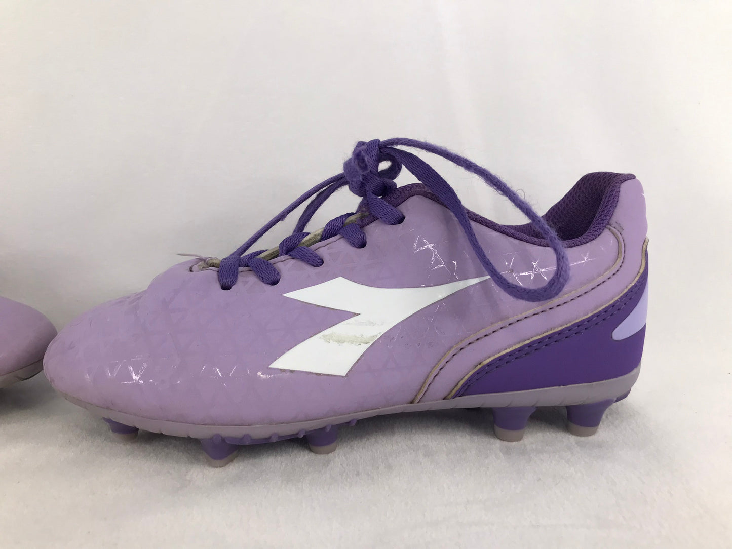 Soccer Shoes Cleats Child Size 1 Diadora Purple