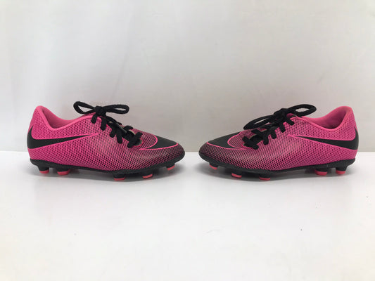 Soccer Shoes Cleats Child Size 2 Adidas Black Pink