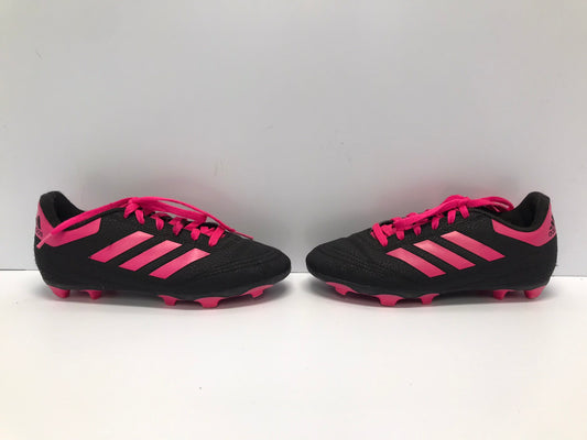Soccer Shoes Cleats Child Size 2 Adidas Black Pink Excellent