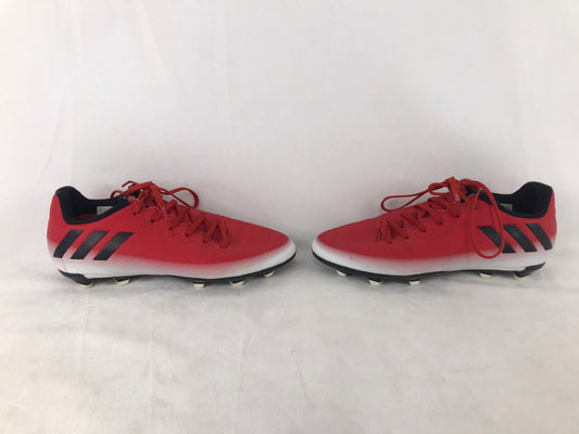 Soccer Shoes Cleats Child Size 2 Adidas Red White Black Excellent