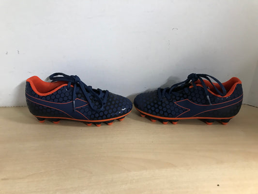 Soccer Shoes Cleats Child Size 2 Diadora Blue Orange New Demo Model