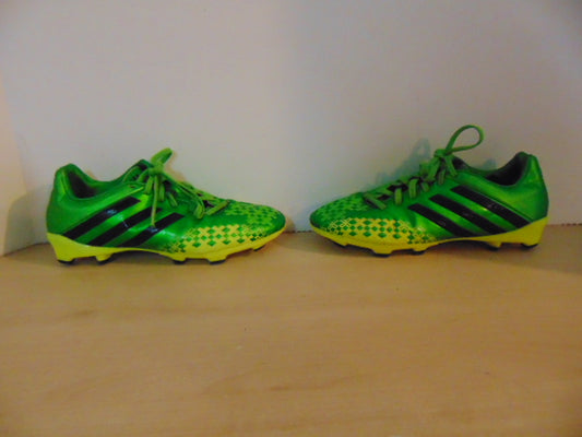 Soccer Shoes Cleats Child Size 3.5 Adidas Preditor Green Lime Black