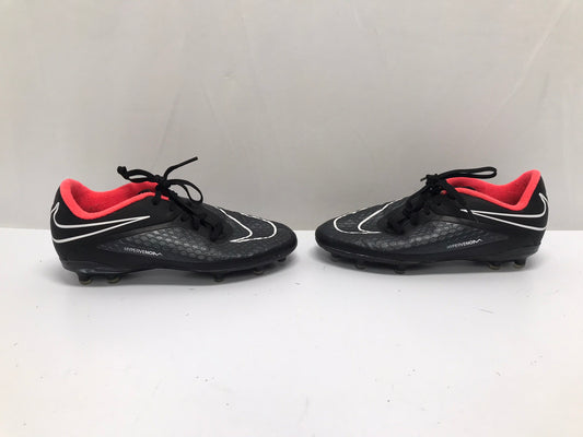 Soccer Shoes Cleats Child Size 3.5 Nike Hypervenom Black Red