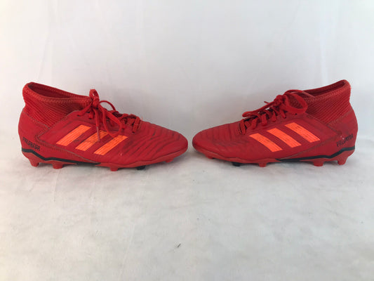 Soccer Shoes Cleats Child Size 3.5 Nike Preditor Red Orange Minor Marks