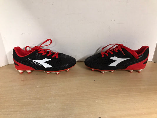 Soccer Shoes Cleats Child Size 3 Adidas Black White Red Excellent New Demo Model