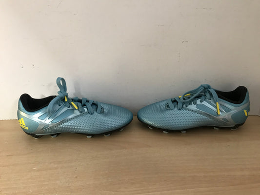 Soccer Shoes Cleats Child Size 3 Adidas Blue Silver Excellent As New