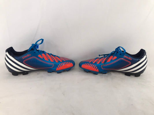 Soccer Shoes Cleats Child Size 3 Adidas Preditor Blue Orange