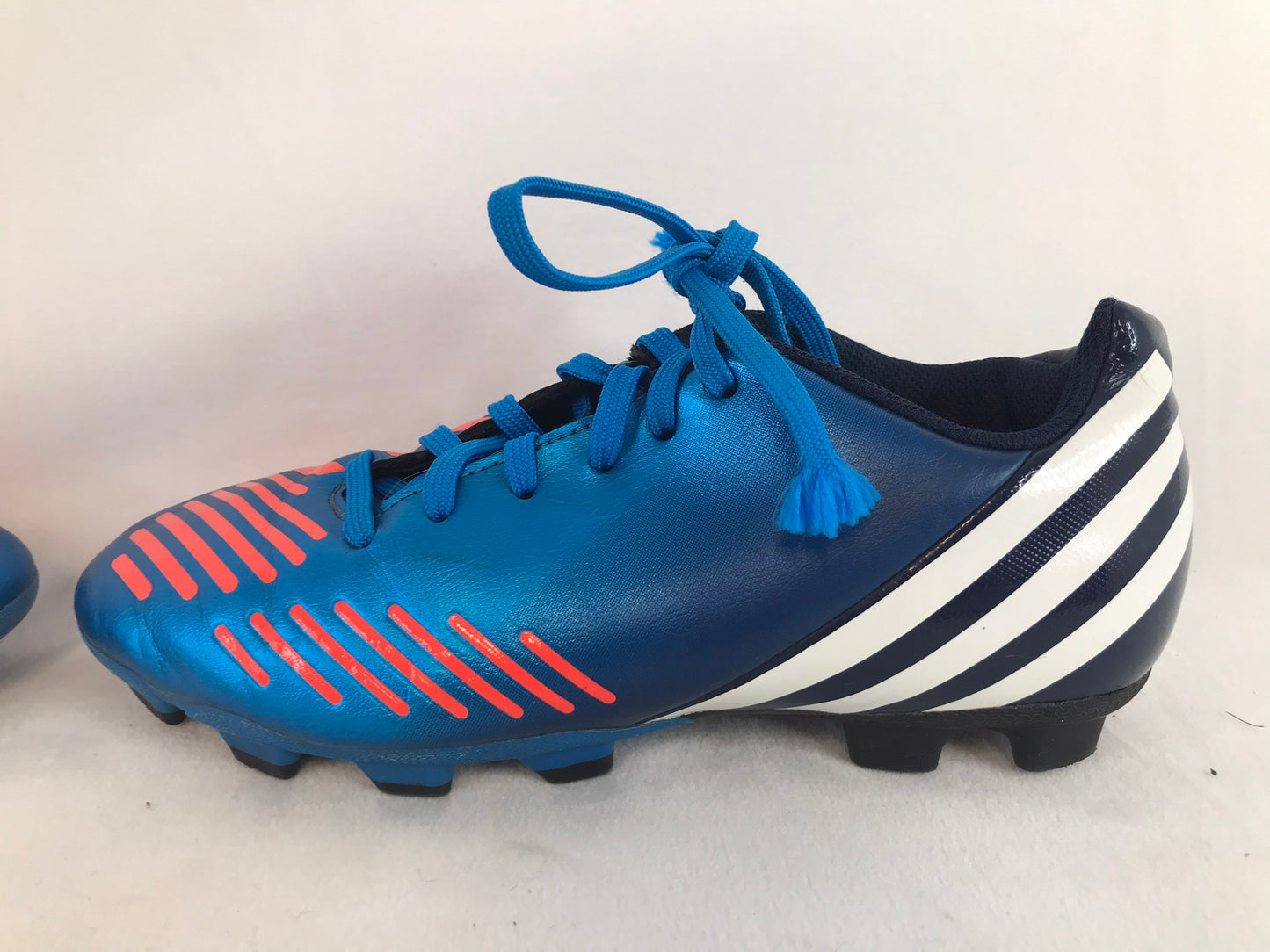 Soccer Shoes Cleats Child Size 3 Adidas Preditor Blue Orange