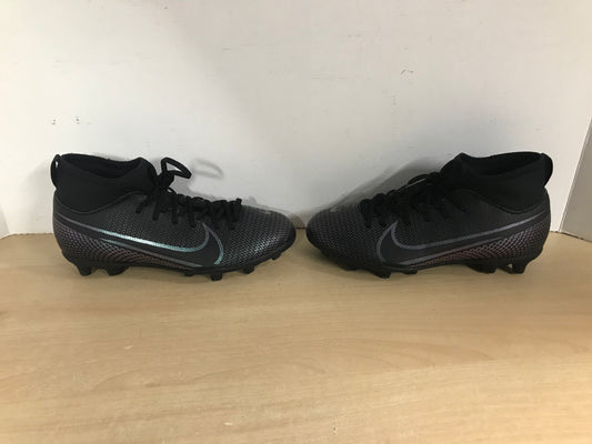 Soccer Shoes Cleats Child Size 3 Nike Merc Slipper Foot Black Excellent