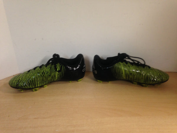 Soccer Shoes Cleats Child Size 4 Adidas Black Lime Excellent