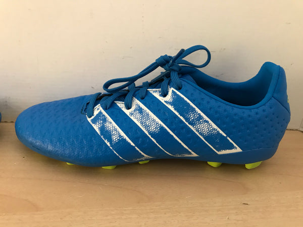 Soccer Shoes Cleats Child Size 4 Adidas Blue Lime