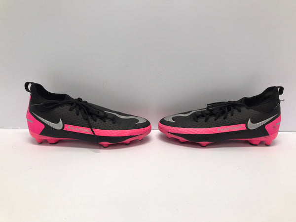 Soccer Shoes Cleats Child Size 4 Nike Phantom Slipper Foot  Black Pink Excellent