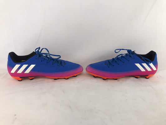 Soccer Shoes Cleats Child Size 5 Adidas Blue Fushia Orange