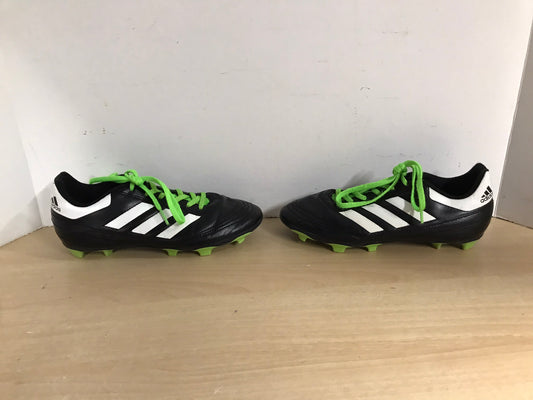 Soccer Shoes Cleats Child Size 5 Adidas Youth Black White Lime