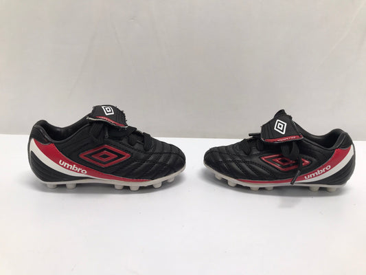 Soccer Shoes Cleats Child Size 8 Toddler Umbro Black Red