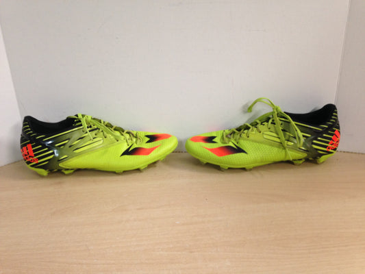 Soccer Shoes Cleats Men's Size 10 Adidas Messi Lime Black Yellow Excellent