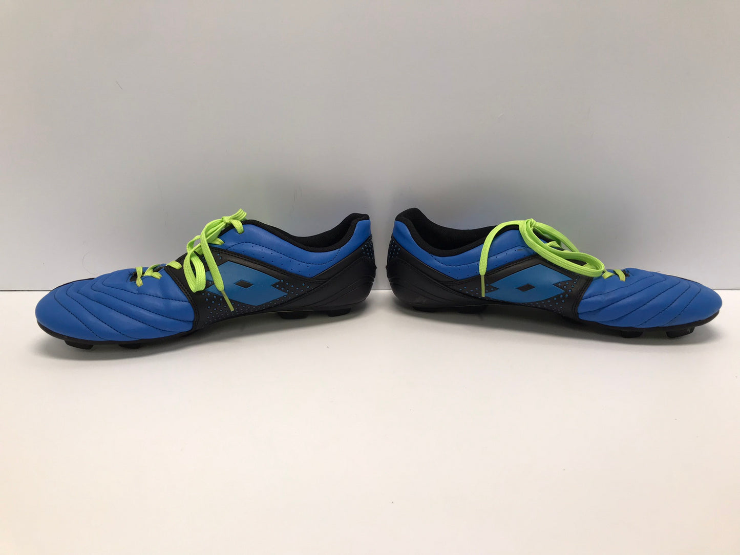Soccer Shoes Cleats Men's Size 10 Lotto Blue Lime Excellent