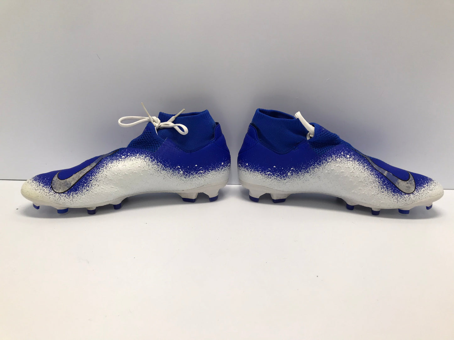 Soccer Shoes Cleats Men's Size 11 Nike Phantom Elite Blue Silver Grey Excellent