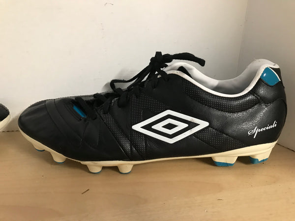 Soccer Shoes Cleats Men's Size 13 Umbro Special Black White Blue Leather As New