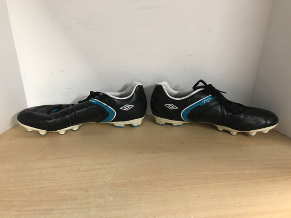 Soccer Shoes Cleats Men's Size 13 Umbro Special Black White Blue Leather As New