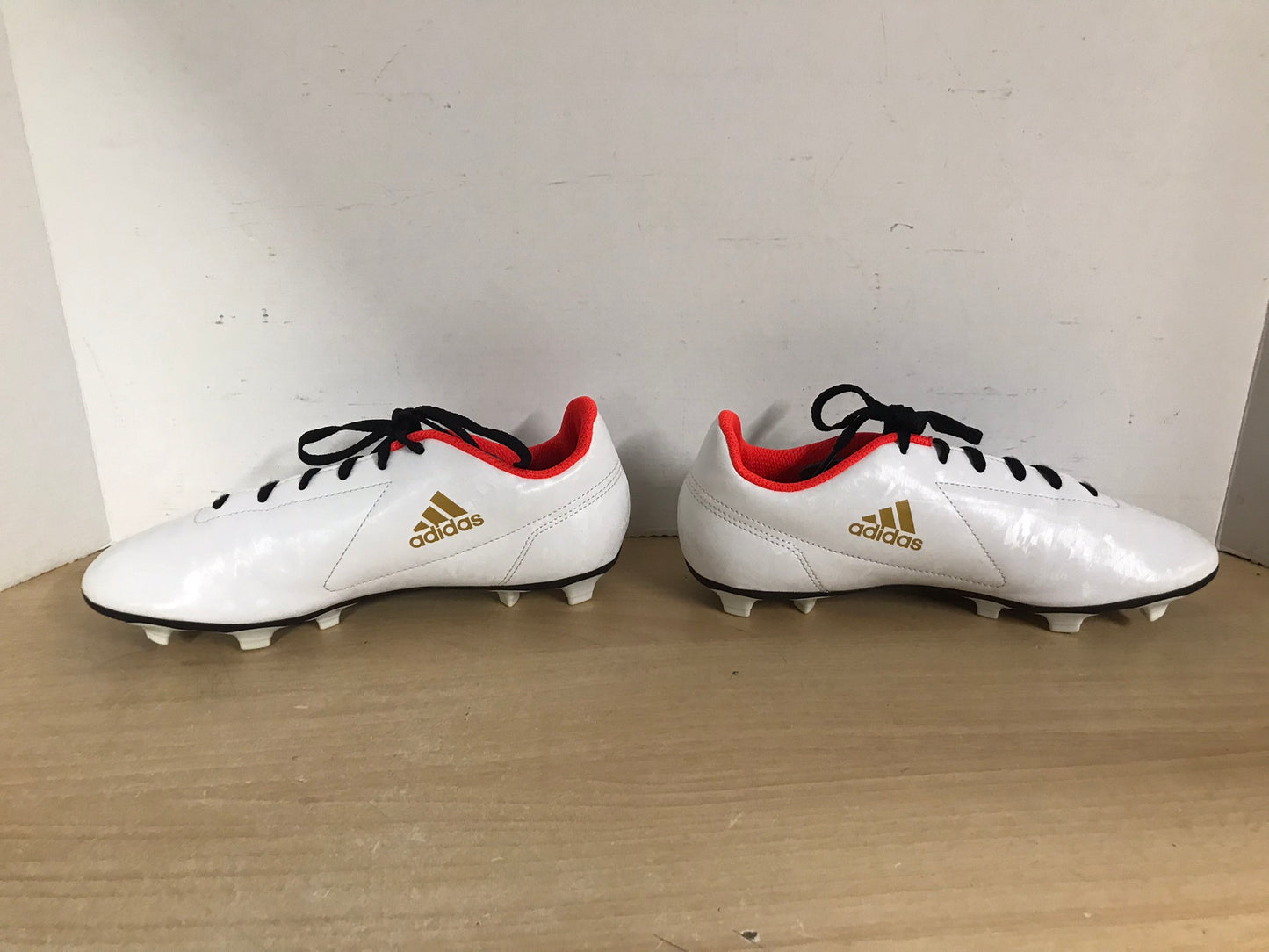 Soccer Shoes Cleats Men's Size 6 Adidas White Orange Gold New Demo Model