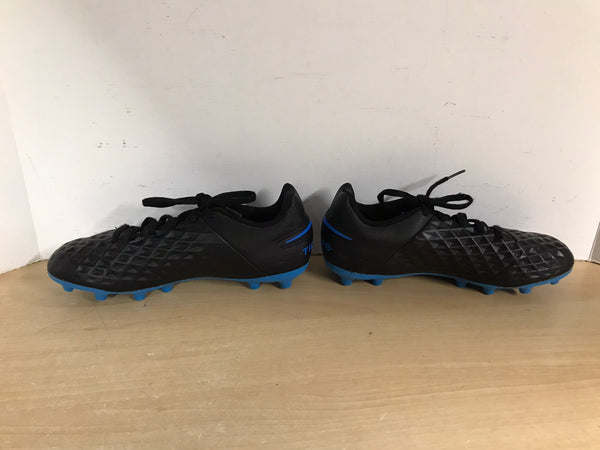 Soccer Shoes Cleats Men's Size 6 Nike Tiempo Black Blue Excellent