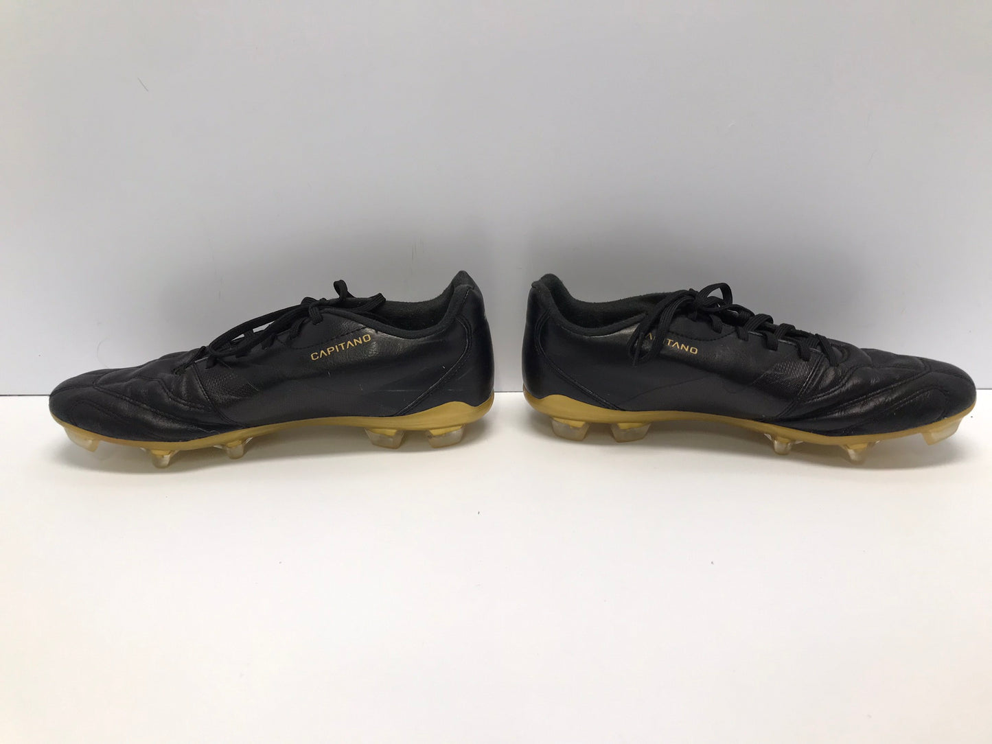 Soccer Shoes Cleats Men's Size 6 Puma Capitano Leather Black Gold New Demo Model