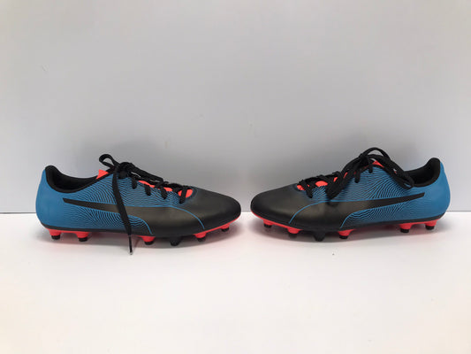 Soccer Shoes Cleats Men's Size 6 Youth Puma Blue Orange Black As New