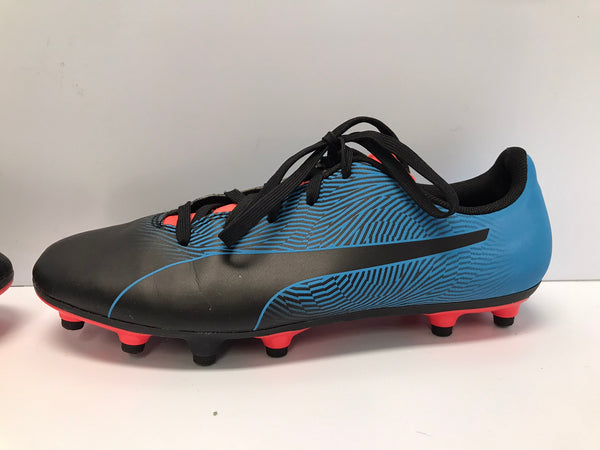 Soccer Shoes Cleats Men's Size 6 Youth Puma Blue Orange Black As New