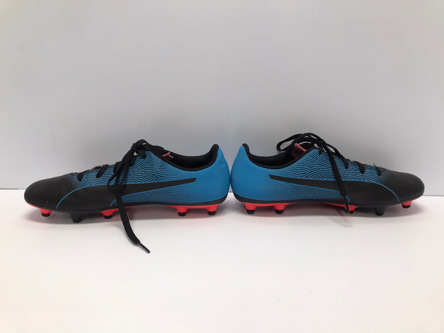 Soccer Shoes Cleats Men's Size 6 Youth Puma Blue Orange Black As New