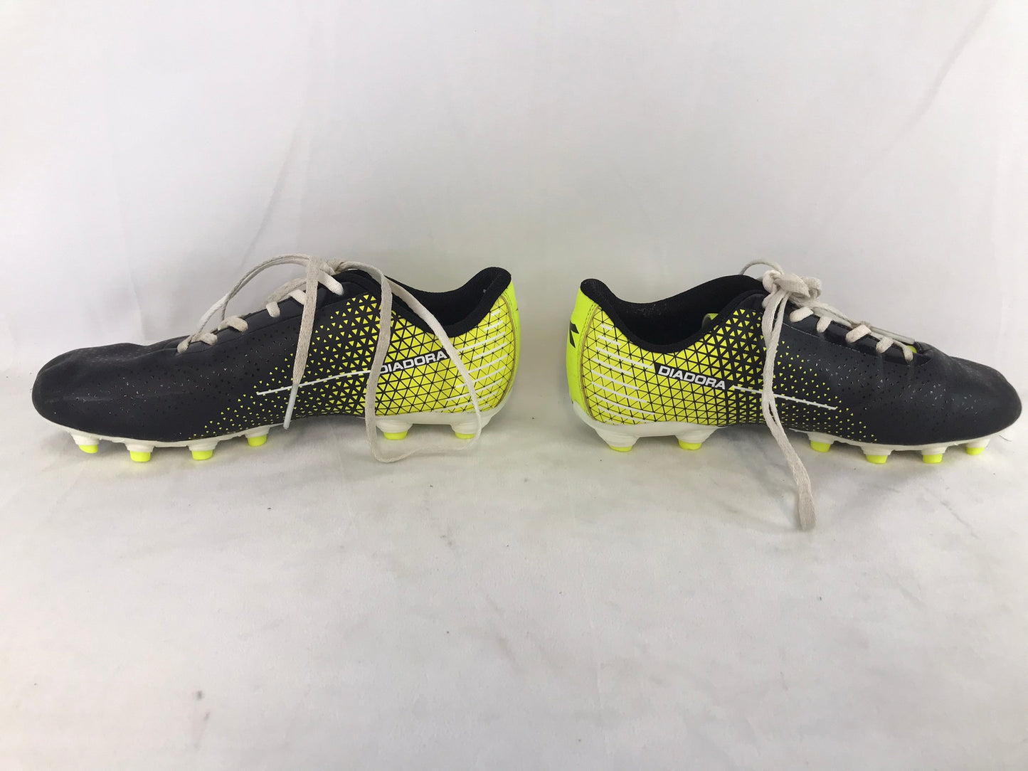 Soccer Shoes Cleats Men's Size 7.5 Diadora Black Lime White Excellent
