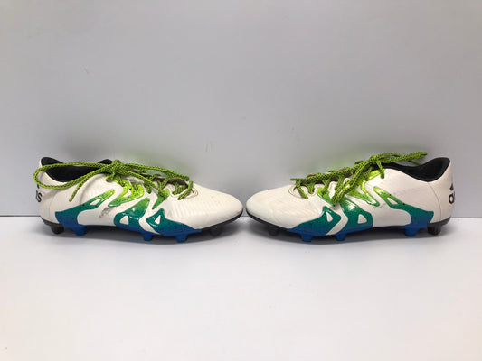 Soccer Shoes Cleats Men's Size 8.5  Adidas X White Blue Lime